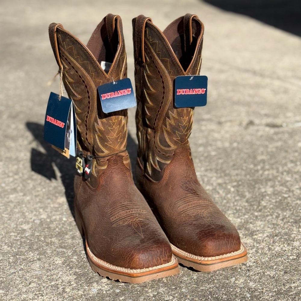 Men’s size 9.5W Durango Maverick Pro Brown Cowboy Western Boots